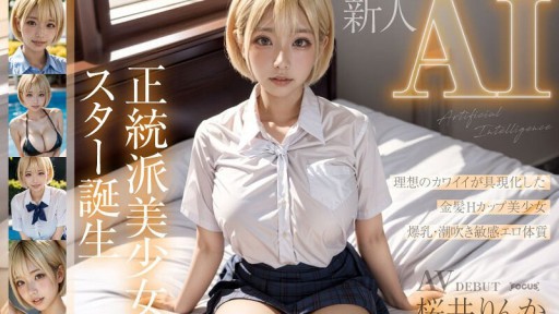 AIFOCS-002 [AI mới] Sự ra đời của ngôi sao nữ xinh đẹp chính thống, cô gái tóc vàng Hcup Rinka Sakurai